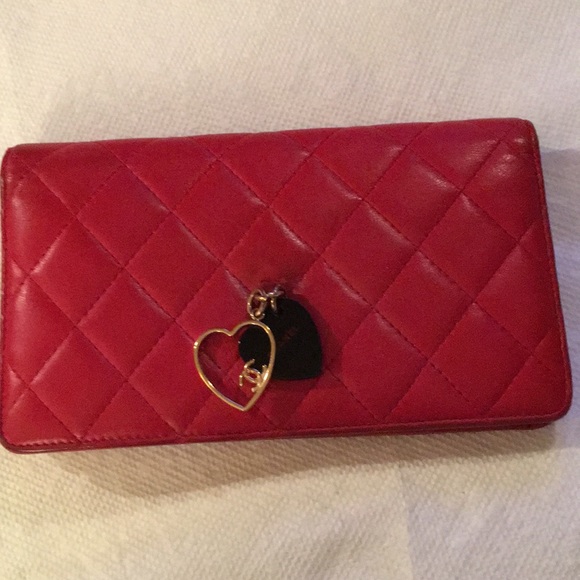 CHANEL Handbags - Special Authentic Red Chanel Wallet